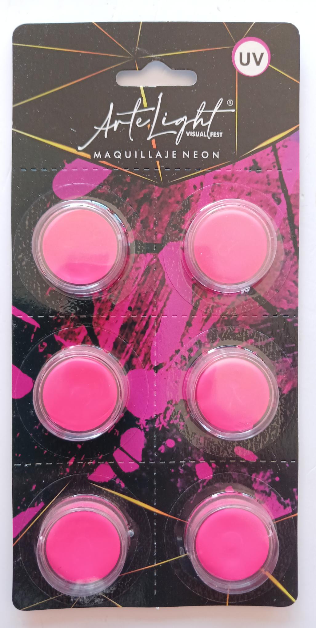 Maquillaje Blister Arte x 6 x 2 gr Fucsia Fluo