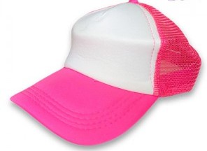 Gorro c/Visera Bicolor Rosa Fluo 1710-1