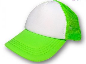 Gorro c/Visera Bicolor Verde Fluo 1710-1