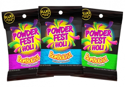 Polvo Color Holi Bombucha Fluo x 50 gr