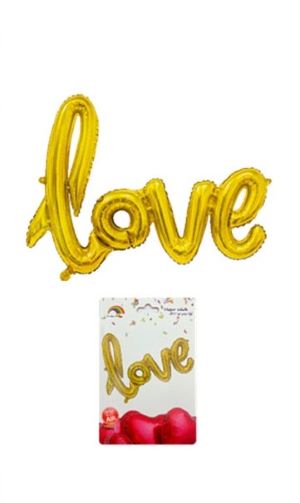 Globo Metalizado Frase Love LC