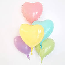 Globo 18p Forma Coraz. Opaco x 5 un JB FB7185-923435