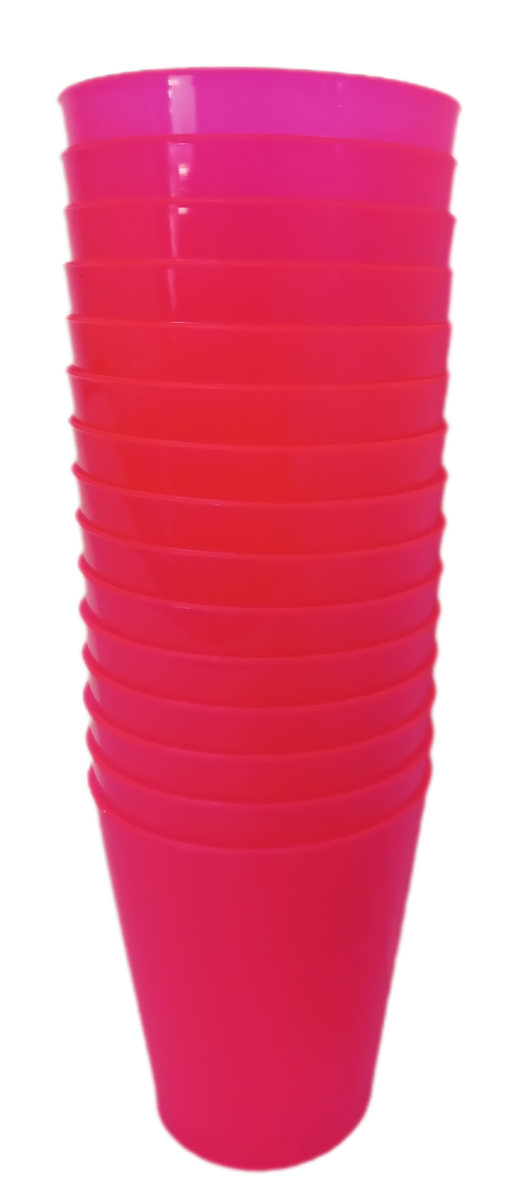 Vaso Plást. PP x 15 Cónico Rosa Fluo 180 cc