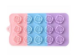 Molde Silicona Bombón Rosas Tricolor Pastel LC