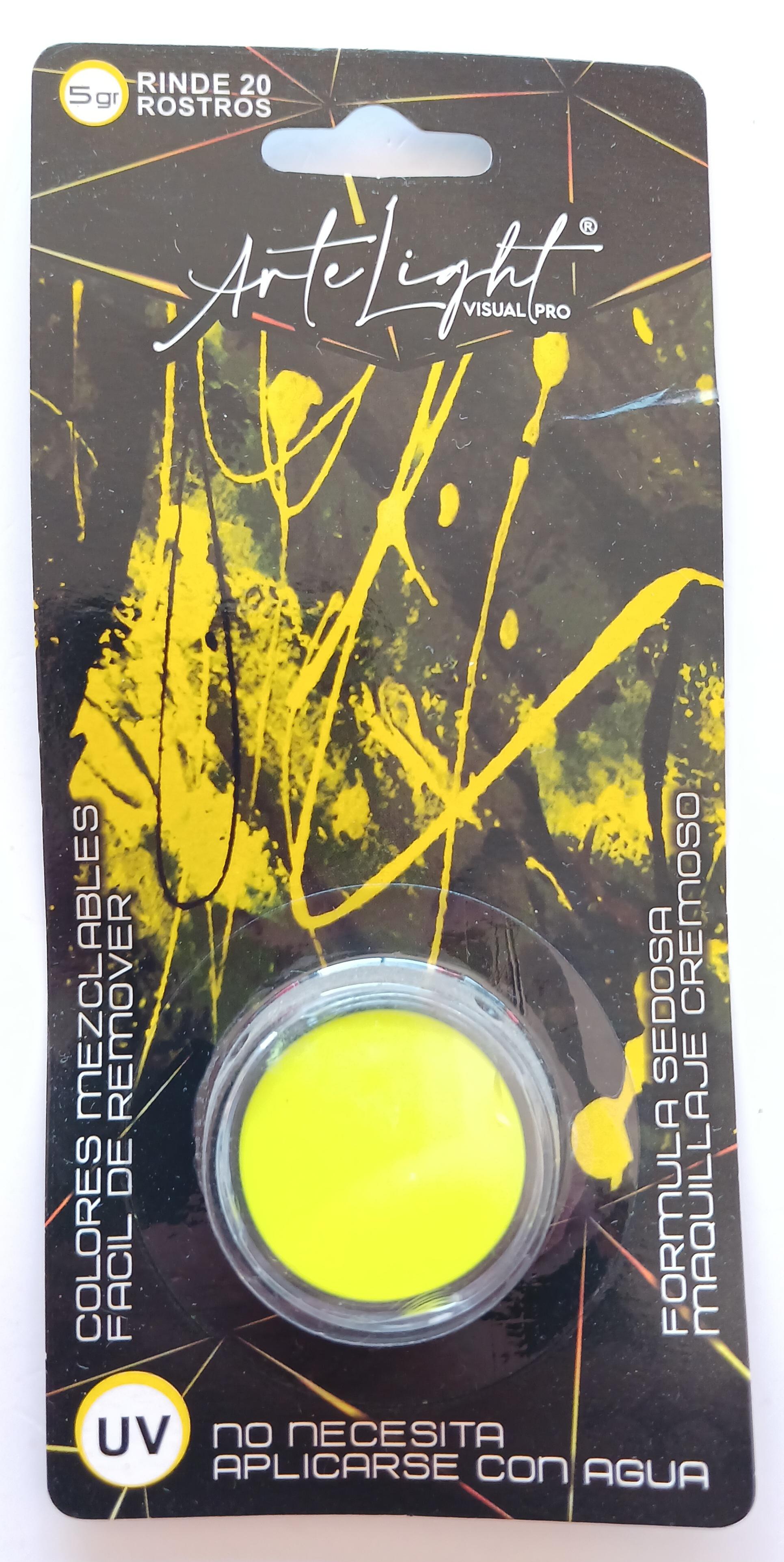 Maquillaje Artist. Arte x 1 x 5 gr Amarillo Fluo