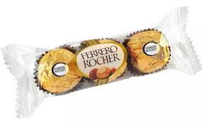 Bombón Ferrero Rocher x 3 -37.5 gr