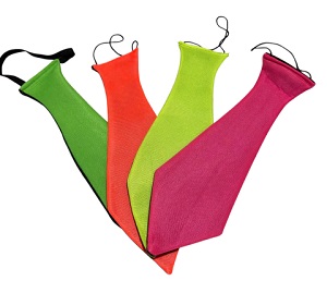 Corbata Tela Fluo Varios Colores