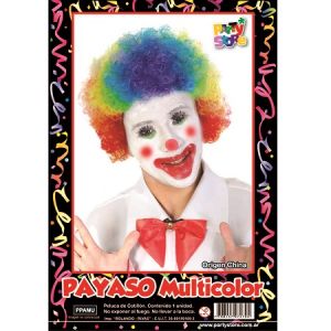 Peluca Payaso Multicolor RR PPAMU