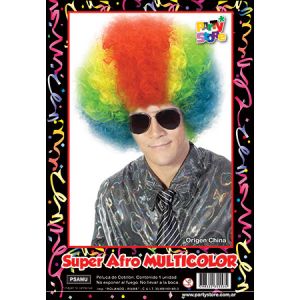 Peluca Super Afro Multicolor RR PSAMU