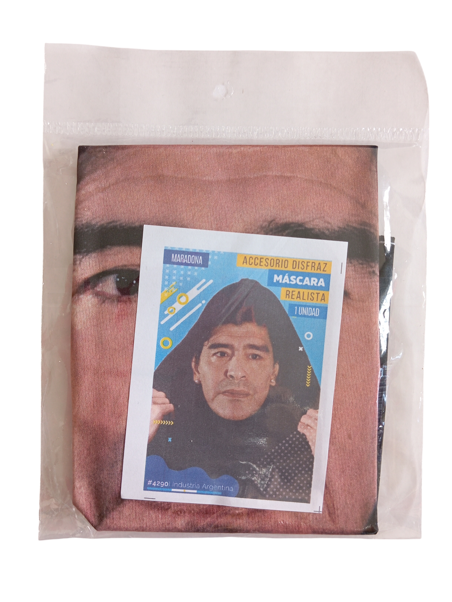 Máscara Tela Realista Maradona 4290