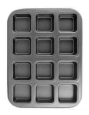 Molde Placa Brownie Antiadh. x 12 cavidades RP5224