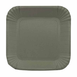 Plato Otero x 8 Cuad. Chico Verde Musgo