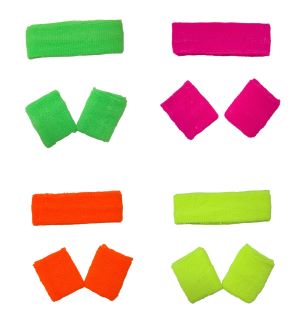 Set Vincha y Muñequeras Fluo Diver